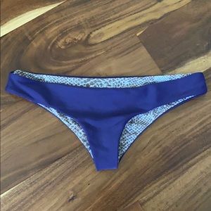 Acacia Swimwear Purple and Leopard Bikini Bottom